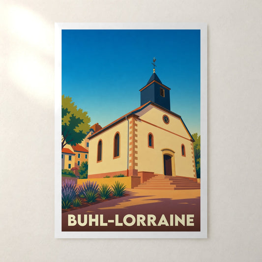 Affiche Buhl-Lorraine – sans cadre, accrochée au mur