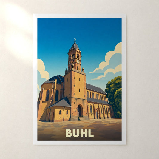 Affiche Buhl – sans cadre, accrochée au mur