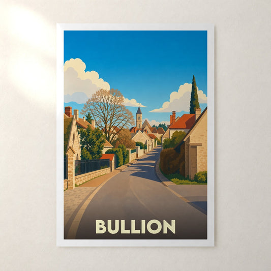 Affiche Bullion – sans cadre, accrochée au mur