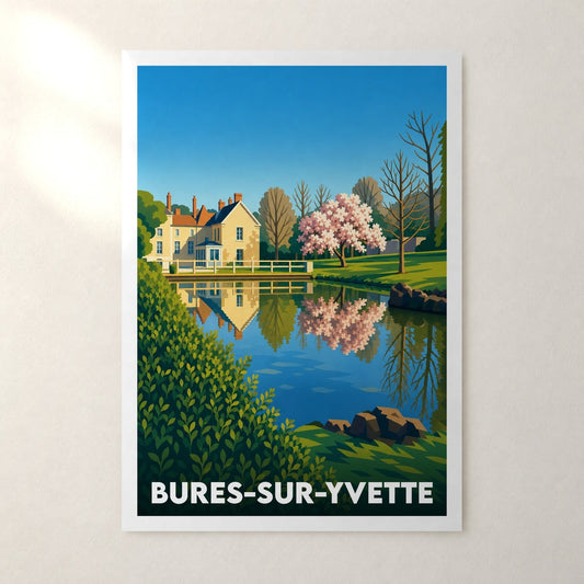 Affiche Bures-sur-Yvette – sans cadre, accrochée au mur