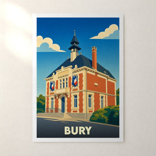 Affiche Bury – sans cadre, accrochée au mur