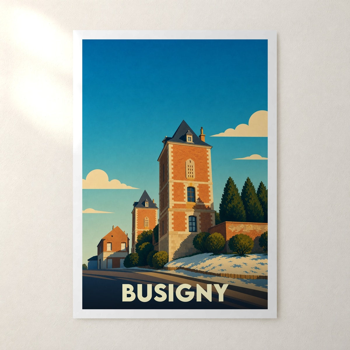 Affiche Busigny – sans cadre, accrochée au mur
