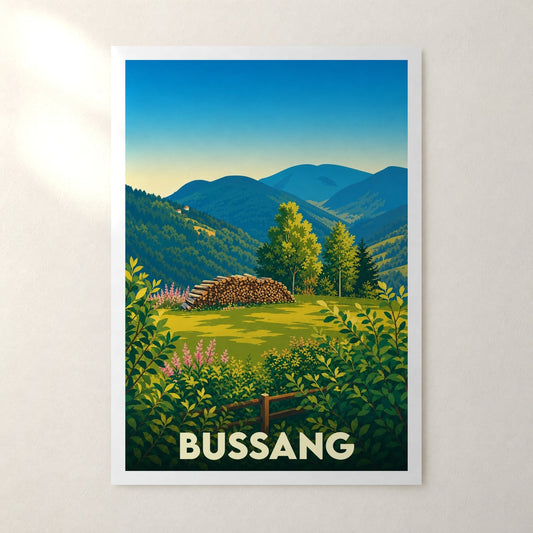 Affiche Bussang – sans cadre, accrochée au mur