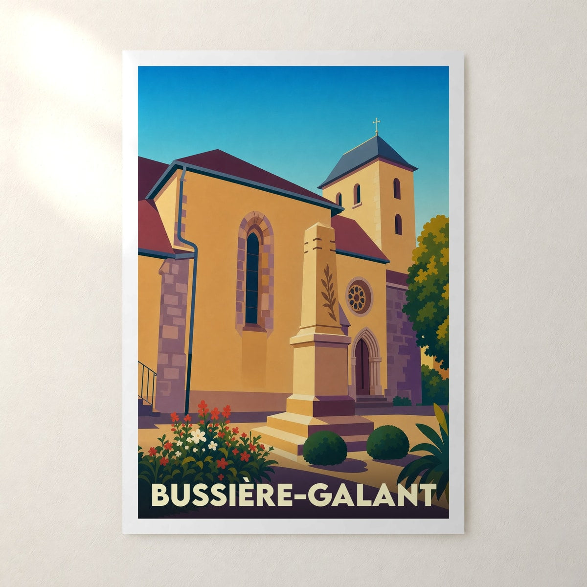 Affiche Bussière-Galant – sans cadre, accrochée au mur