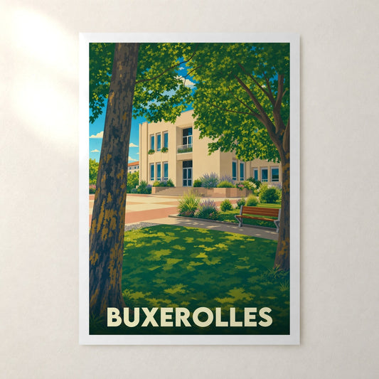 Affiche Buxerolles – sans cadre, accrochée au mur