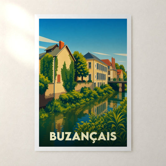 Affiche Buzançais – sans cadre, accrochée au mur
