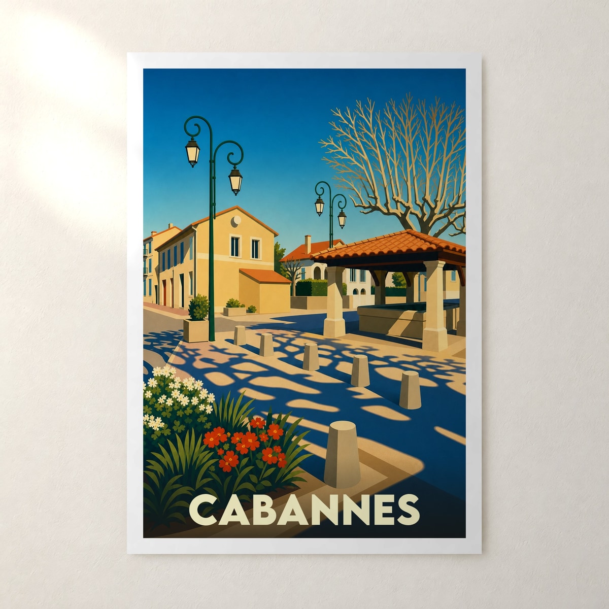 Affiche Cabannes – sans cadre, accrochée au mur
