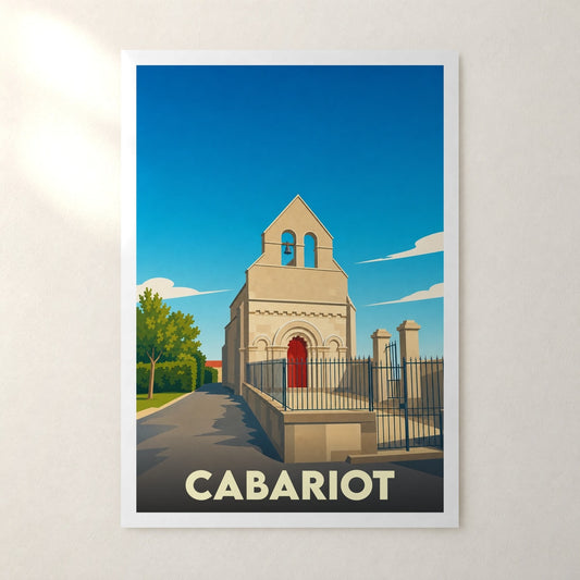 Affiche Cabariot – sans cadre, accrochée au mur