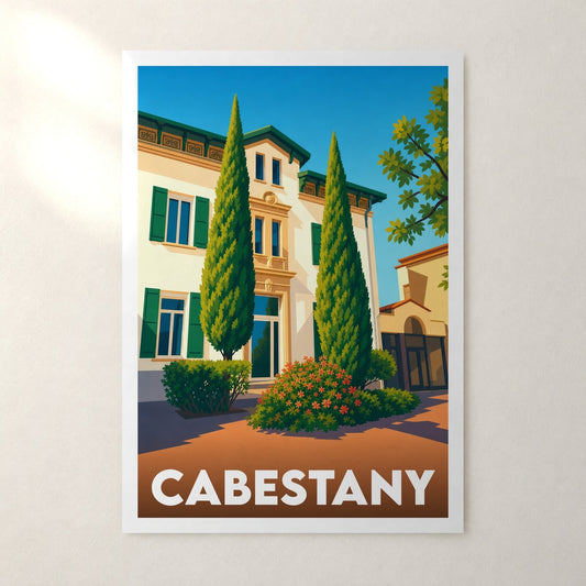 Affiche Cabestany – sans cadre, accrochée au mur