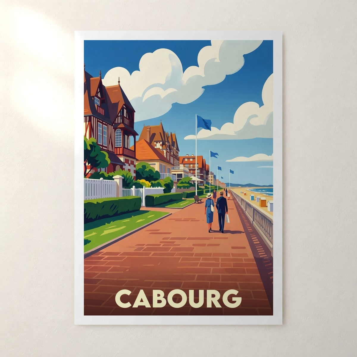 Affiche Cabourg – sans cadre, accrochée au mur
