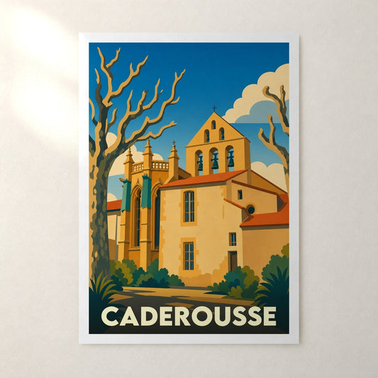 Affiche Caderousse – sans cadre, accrochée au mur