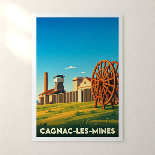 Affiche Cagnac-les-Mines – sans cadre, accrochée au mur