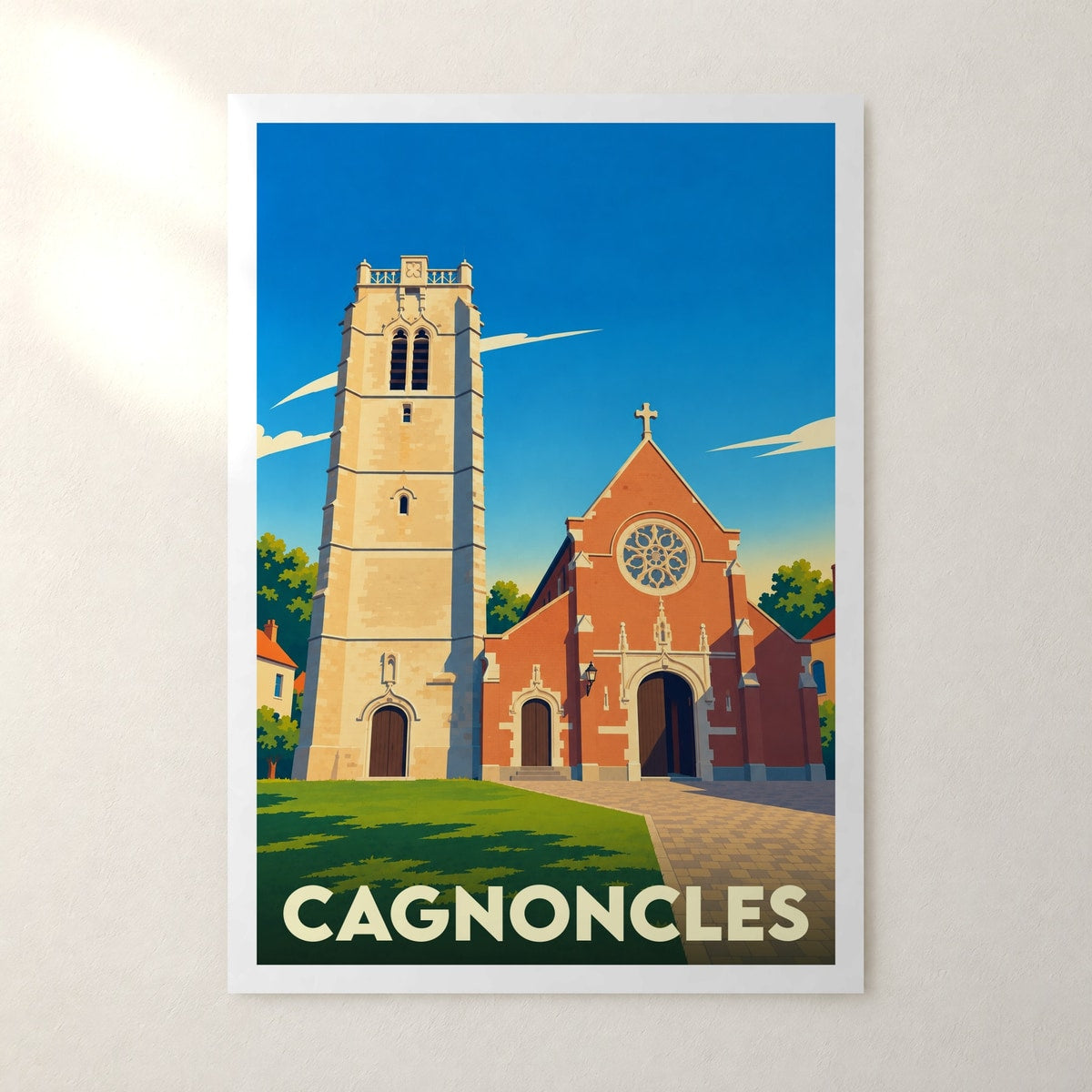 Affiche Cagnoncles – sans cadre, accrochée au mur