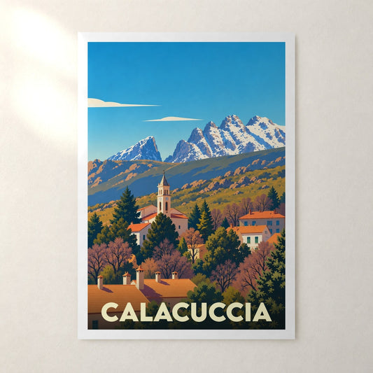 Affiche Calacuccia – sans cadre, accrochée au mur