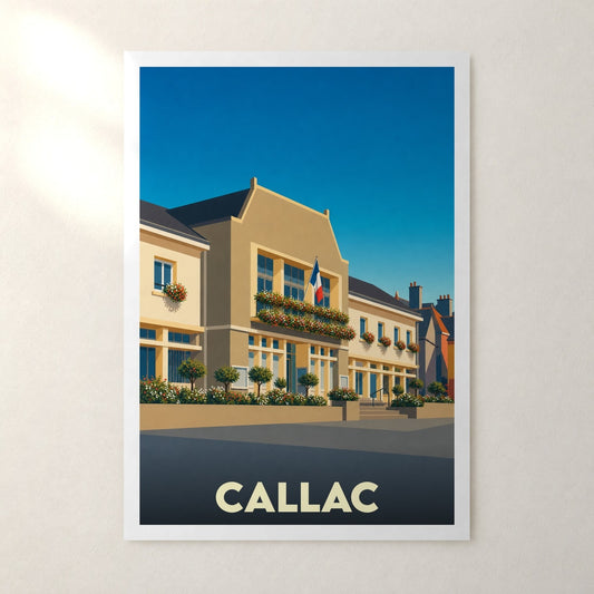 Affiche Callac – sans cadre, accrochée au mur