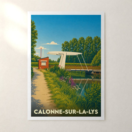Affiche Calonne-sur-la-Lys – sans cadre, accrochée au mur