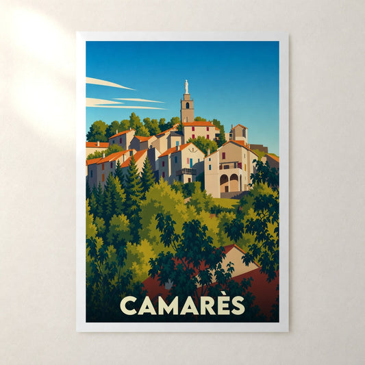 Affiche Camarès – sans cadre, accrochée au mur