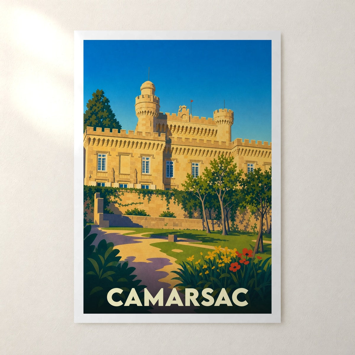 Affiche Camarsac – sans cadre, accrochée au mur