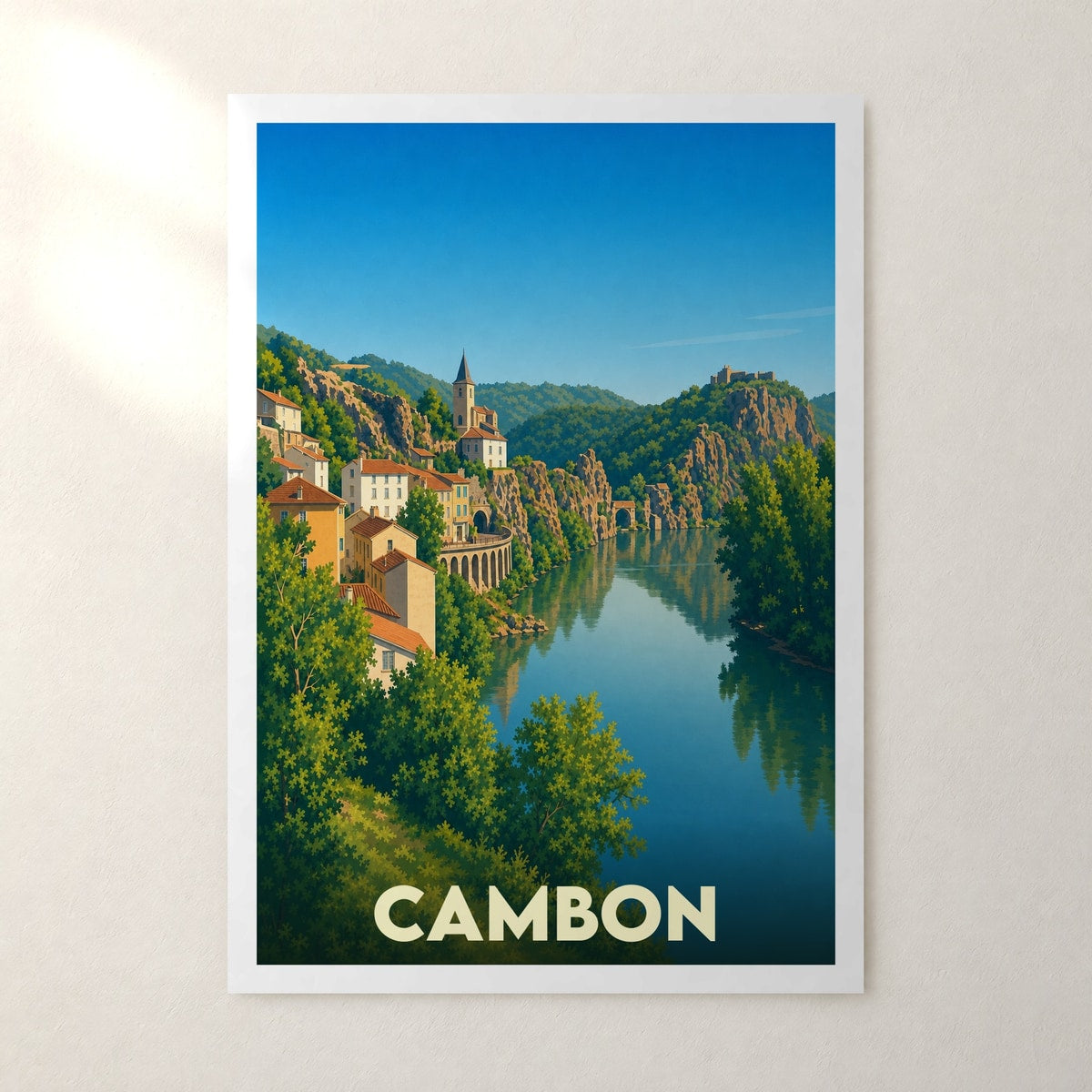 Affiche Cambon – sans cadre, accrochée au mur
