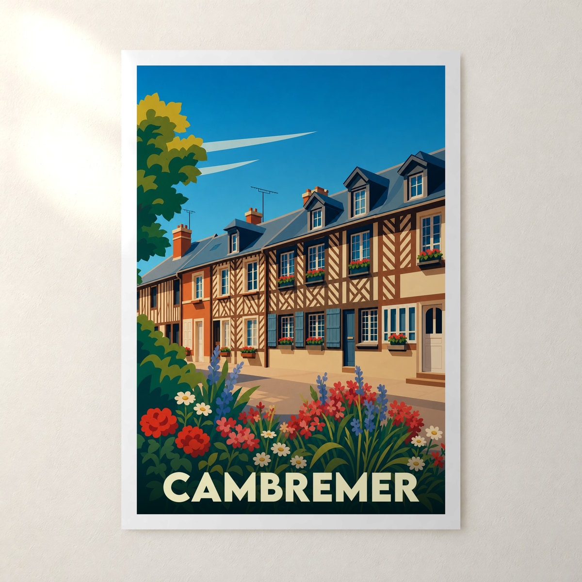 Affiche Cambremer – sans cadre, accrochée au mur
