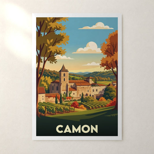 Affiche Camon – sans cadre, accrochée au mur