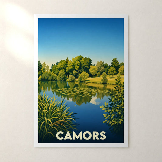 Affiche Camors – sans cadre, accrochée au mur