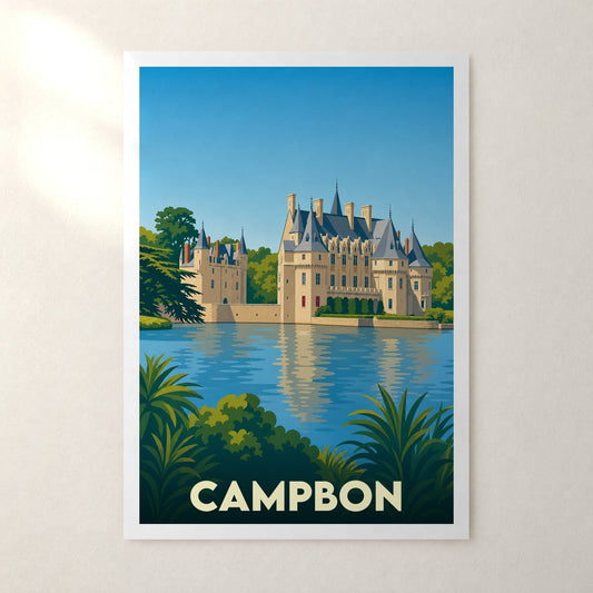Affiche Campbon – sans cadre, accrochée au mur