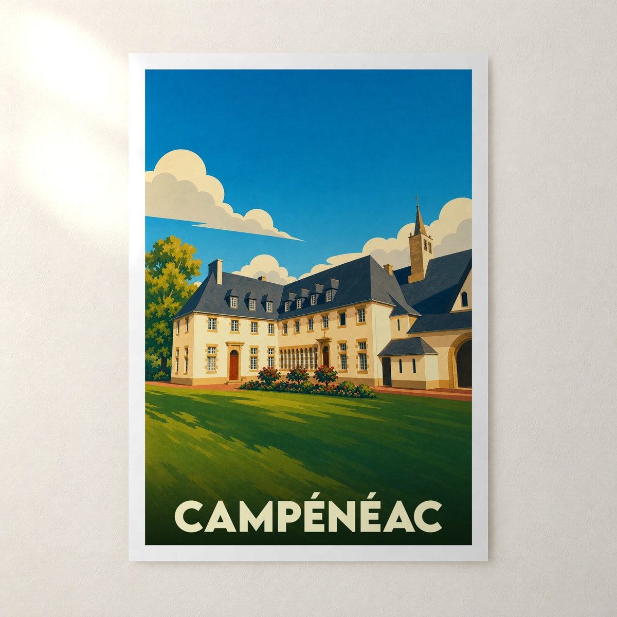 Affiche Campénéac – sans cadre, accrochée au mur