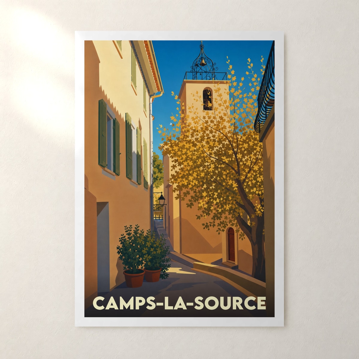 Affiche Camps-la-Source – sans cadre, accrochée au mur