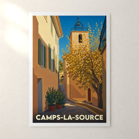 Affiche Camps-la-Source – sans cadre, accrochée au mur