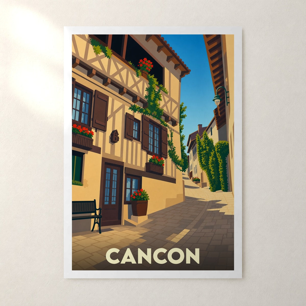 Affiche Cancon – sans cadre, accrochée au mur