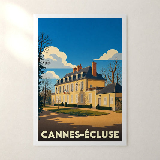 Affiche Cannes-Écluse – sans cadre, accrochée au mur