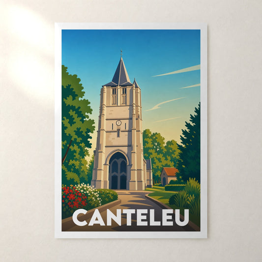 Affiche Canteleu – sans cadre, accrochée au mur