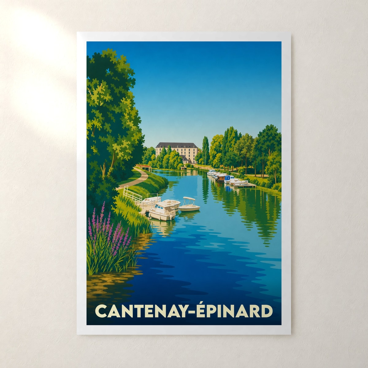 Affiche Cantenay-Épinard – sans cadre, accrochée au mur