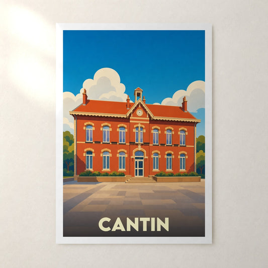 Affiche Cantin – sans cadre, accrochée au mur