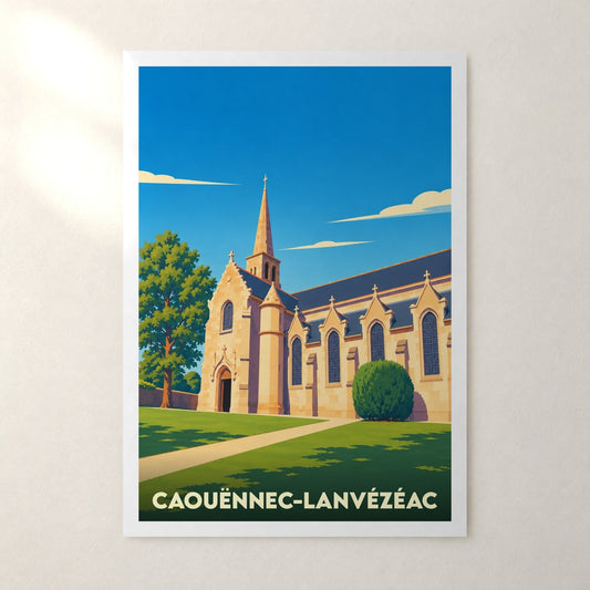 Affiche Caouënnec-Lanvézéac – sans cadre, accrochée au mur