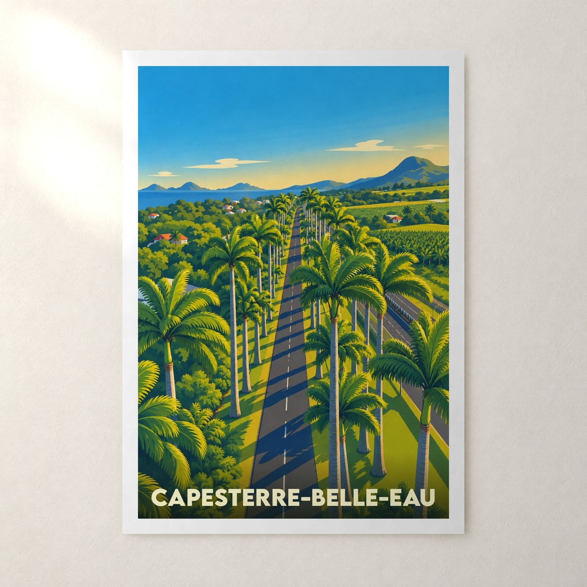 Affiche Capesterre-Belle-Eau – sans cadre, accrochée au mur