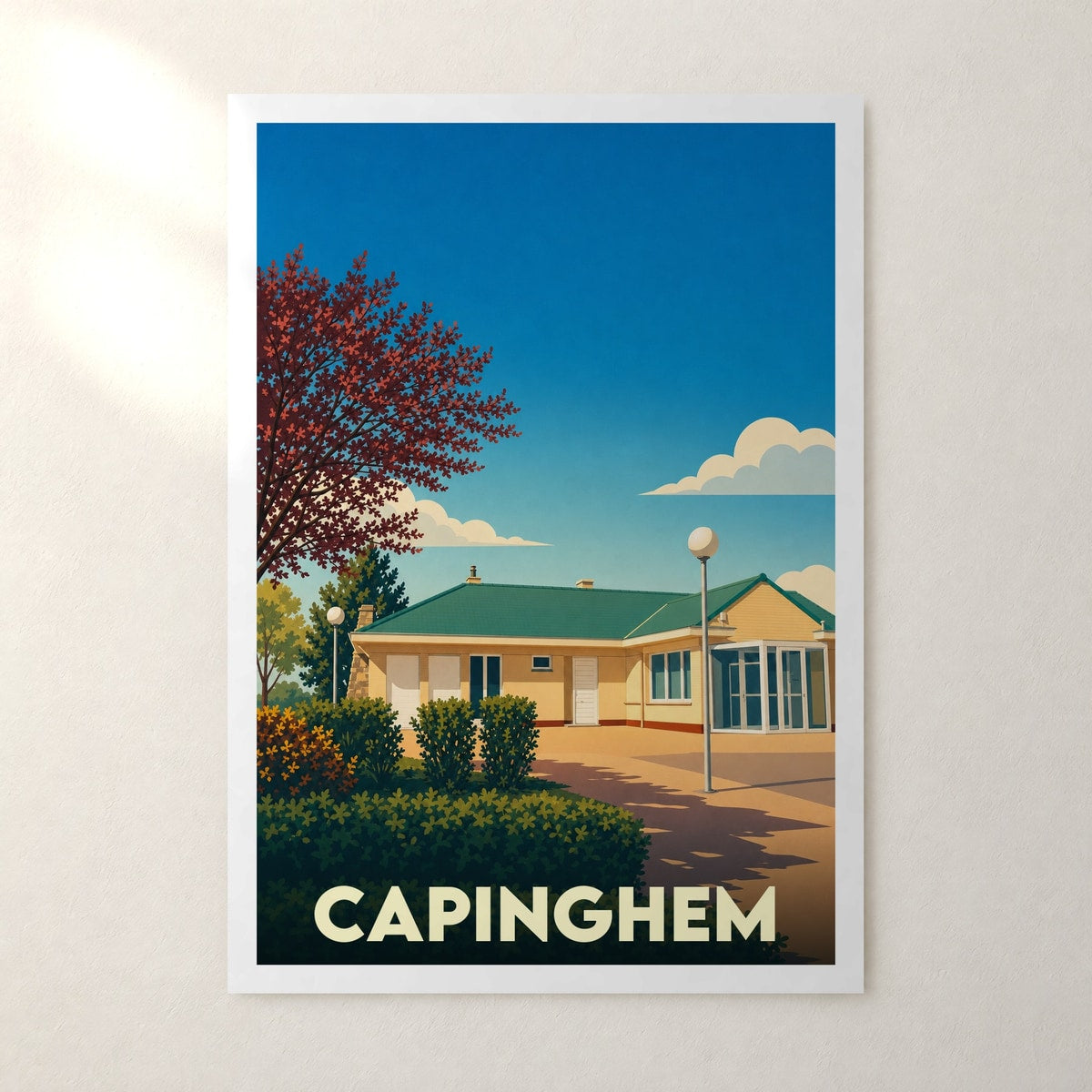 Affiche Capinghem – sans cadre, accrochée au mur