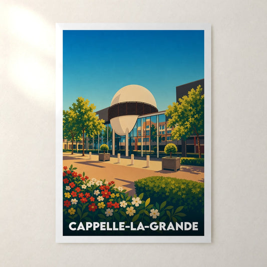 Affiche Cappelle-la-Grande – sans cadre, accrochée au mur