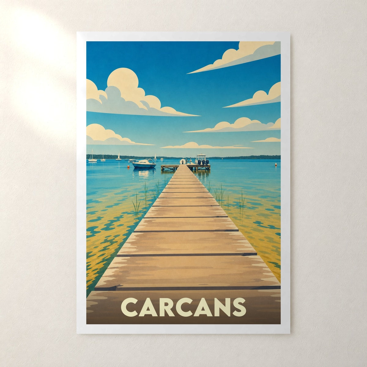 Affiche Carcans – sans cadre, accrochée au mur