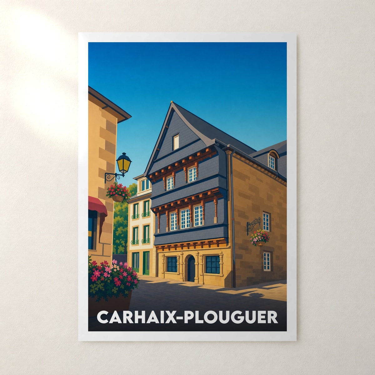 Affiche Carhaix-Plouguer – sans cadre, accrochée au mur