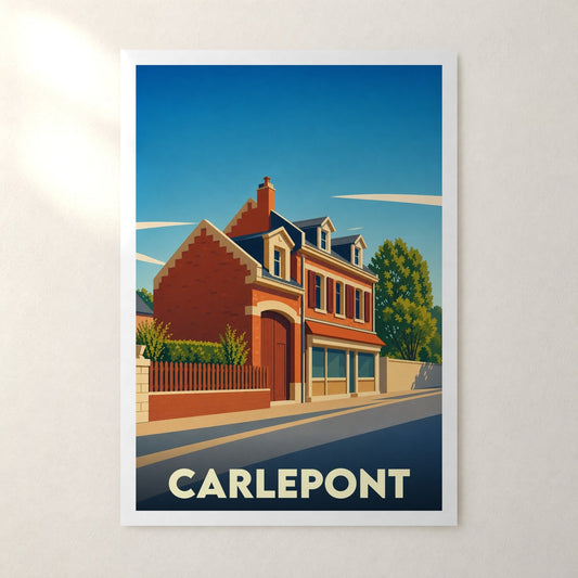 Affiche Carlepont – sans cadre, accrochée au mur