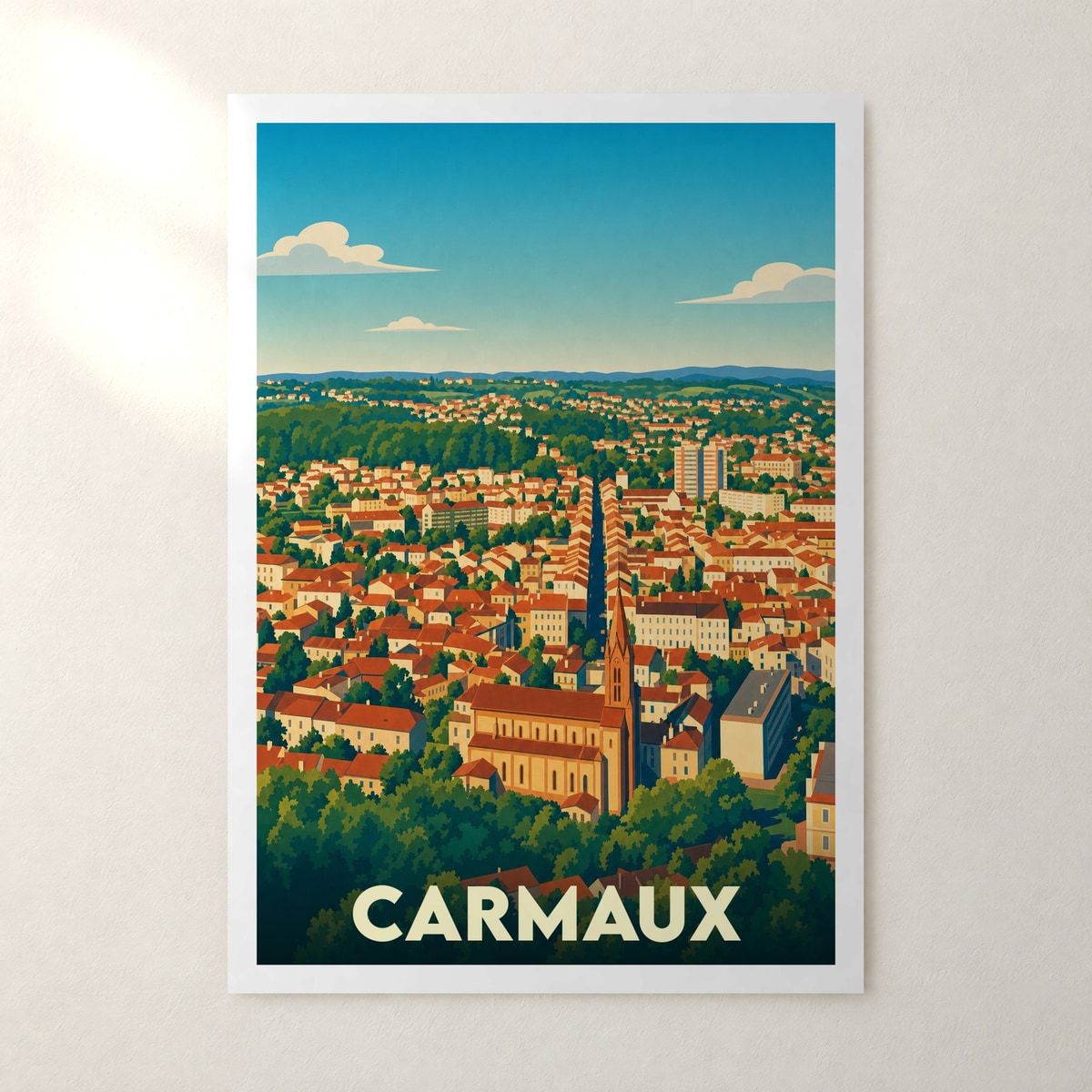 Affiche Carmaux – sans cadre, accrochée au mur