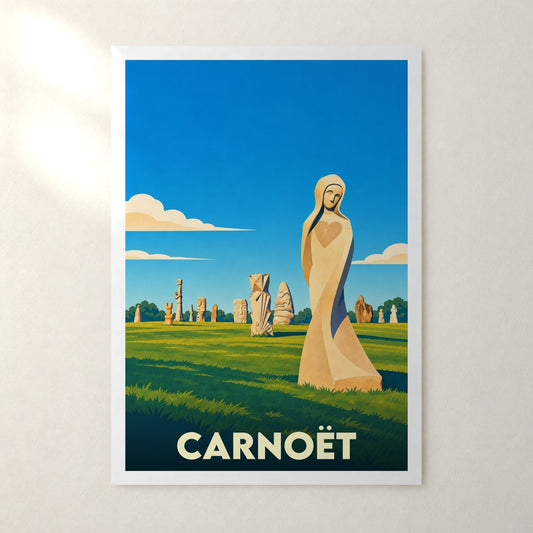Affiche Carnoët – sans cadre, accrochée au mur