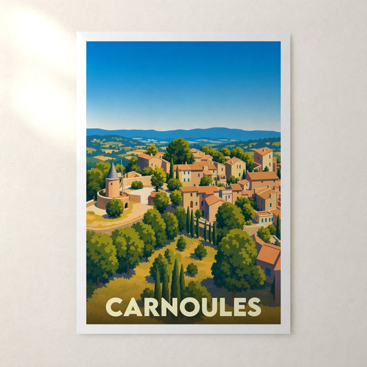 Affiche Carnoules – sans cadre, accrochée au mur