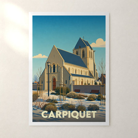 Affiche Carpiquet – sans cadre, accrochée au mur