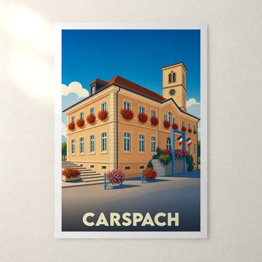 Affiche Carspach – sans cadre, accrochée au mur