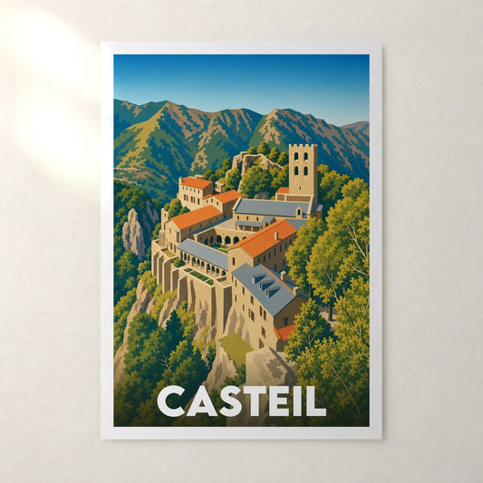 Affiche Casteil – sans cadre, accrochée au mur