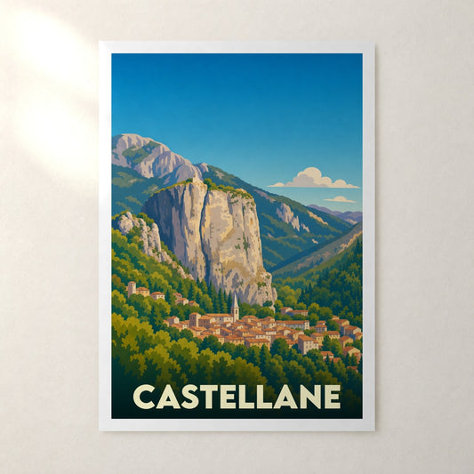 Affiche Castellane – sans cadre, accrochée au mur
