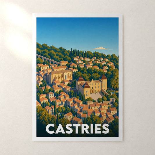 Affiche Castries – sans cadre, accrochée au mur